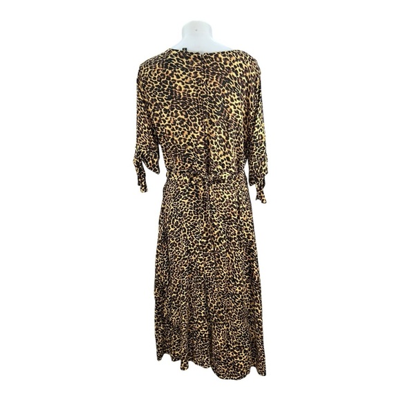 Jessica Simpson Leopard Print Midi Dress – Size 1X Dress - Picture 6 of 16
